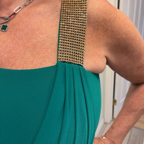 Green Cocktail Dress - Picture 3 of 4